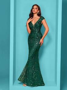 Vestidos de Boda - Verde Oscuro - Ver 2
