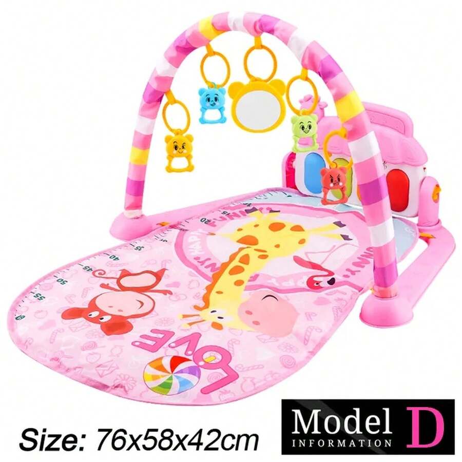 Colchoneta de gimnasia para bebés de 0 a 36 meses conúsica y juegos, piano de pedales para bebés, juguete de fitness, colchoneta educativa para gateo, equipo de entrenamiento relajante par - 24 - Ver 1