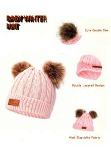 1 Set Knitted Wool Hat Set - Multicolor - View 9