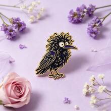 Cute Cartoon Crow Lapel Enamel Pins And Brooches Badge Pins For Backpacks Bags Backpack Cool Decoration Friend For Gifts - Multicolor - View 8