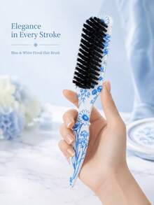 1pc Smooth Back Comb Set, Suitable For Creating Smooth Ponytail Bun, Smoothing Frizz, Controlling Hairline, Backcombing And Volumizing Styling. Wide-Tooth Comb Head Convenient For Sectioning And Parting. Suitable For Hair Salons, Beauty Parlors, Travel And Beauty Care - Multicolored. - View 4