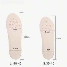 EVA Thickened Inner Padding, Soybean Fiber, Sweat-Absorbing & Deodorizing, Breathable Shoe Insoles, Insertable, Unisex, 1 Pair - EU 41-45 - View 7
