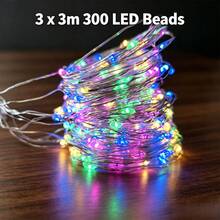 USB Copper Wire Curtain Fairy Lights – Flexible Hook-Free Drape, Flat Beads Non-Glare, 8 Modes Remote, Low-Voltage For Bedroom Window Wedding Party Indoor Decor - Colored Light - View 15