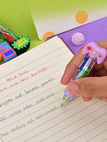 12/18 PCS Pulpen Berbentuk Konsol Game, Pulpen Acak dengan Gagang Kartun Lucu dan Berbagai Warna untuk Siswa, Hadiah Kelas, Kado Ulang Tahun, dan Perlengkapan Sekolah. - MultiWarna - View 3