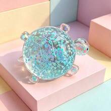 1Pc Glitter Sea Turtle Squishy Toy Sparkle Candy Slime Texture Soft TPR Stress Reliever Fidget For Kids Adults Party Favors Halloween Pumpkin Easter Bunny Gift Random Style Squishy Box Mystery - Multicolor - View 5