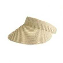 Summer Straw Sun Hat, Wide Brim Beach Hat, Foldable Travel Sun Hat - Multicolor - View 16
