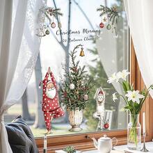 1pc Christmas Window Glass Deer Cute Wall Mural, Removable Christmas Tree New Year Wall Sticker - Multicolor - View 6