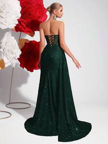Wedding Dresses - Dark Green - View 2