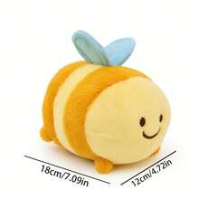 7.09 Inch Cute Bee Plush Doll - Soft And Fluffy - Multicolor - View 10