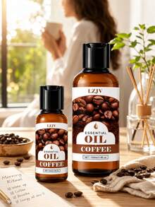 [Upgraded Press Type]100ml/30ml Coffee Fragrance Essential Oil, Coffee Essential Oil, Coffee Aromatherapy Oil, Suitable For Diffusers, Humidifiers, Soap/Candle Making, Ideal Gift - [Pump Bottle] Coffee Essential Oil - View 7