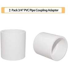 Water Pipe Connector, White PVC, Socket Joint, Water Tank Connector, White PVC Water Pipe Connector Socket Straight Joint 1/2", 3/4" Pipe Fittings 5pcs Or 2pcs, Pipe Fittings 40 PSI - A - View 15