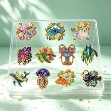 Floral Ocean Animal Lapel Enamel Pins And Brooches Badge Pins For Backpacks Bags Backpack Cool Decoration Friend For Gifts - Multicolor - View 4