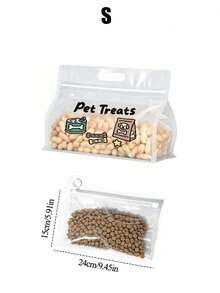 Bolsa de almacenamiento de comida para mascotas, bolsa sellada con estampado lindo de perro, bolsa de almacenamiento transparente y esmerilada para comida de perro y arena para gatos con asa, bolsa de almacenamiento de comida para perro, bolsa de almacenamiento de comida reutilizable, bolsa para porcionar comida, bolsa a prueba de humedad, bolsa de mano autosellante, mantiene la comida seca fresca, almacena comida y golosinas para gatos y perros, fácil de transportar, adecuada para camping, alojamiento, viajes de fin de semana, viajes y uso diario, esencial para dueños de mascotas, regalo de cumpleaños único, regalo de fiesta - Multicolor - Ver 13