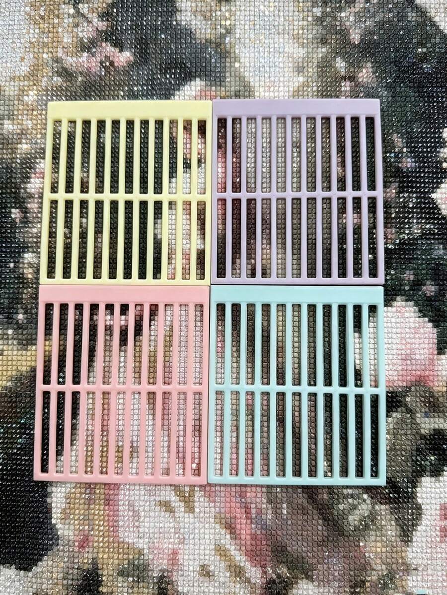 1件包裝純色鑽石畫尺，鑽石畫工具，鑽石畫固定配件，對齊工具，鑽石畫套裝工具，鑽石畫繪圖配件