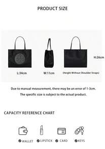 Tory Burch Ella 女款單肩手提包 164757-001 - 黑色164757-001 - 查看 11