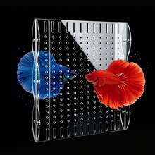 Acrylic Fish Divider Aquarium Divider 15/20 Gallon Long |   Acrylic Aquarium Divider 15/20 Gal Long, 11.2-12.2 Adjustable Width, Smooth Laser-Cut Edges,With Suction Cups - 10 Gallon - View 1