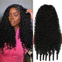 1PC Burmese Curly Bundles Human Hair Weave Bundle Unprocessed Human Hair Extensions 14-26 Inch Top Quality For Women With Spiral Curls Double Weft Natural Color - Natural Black - View 11