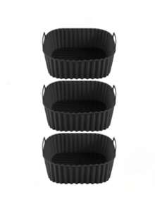 3pcs/2pcs/1pc Square Silicone Air Fryer Basket Liner, Suitable For Fryers, Non-Stick Reusable Air Fryer Liner, Oven Microwave Cake Pan, Kitchen Accessories,Kitchen Gadgets,Air Fryer Baking Mat Liner For Home Use - Multicolor - View 17