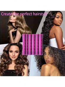 20/30/40/50pcs Curling Iron Set For Normal Hair - Professional-Grade Cold Perm Curling Iron Set For Creating Voluminous Curls - DIY Salon-Quality Styling Tools For Home Use - Multicolor - View 5