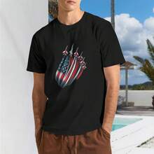 Patriotic USA Flag Fighter Jets Boys 4th Of July T Shirt - Shape - View 1