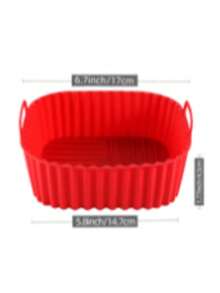 3pcs/2pcs/1pc Square Silicone Air Fryer Basket Liner, Suitable For Fryers, Non-Stick Reusable Air Fryer Liner, Oven Microwave Cake Pan, Kitchen Accessories,Kitchen Gadgets,Air Fryer Baking Mat Liner For Home Use - Multicolor - View 6