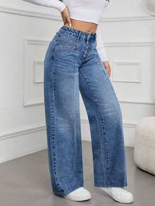 ALO FASHION Women Jeans - Blue - View 1