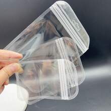 48pcs PVC Transparent Reusable Ziplock Jewelry Bags, Anti-Oxidation, Prevent Discoloration, Suitable For Storing Earrings, Necklaces, Jewelry, Small Gifts, Accessories, Perfect For Parties And Back To School Season - A - View 7