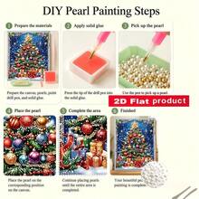 New Pearl Painting/Shiny Christmas Tree/Colorful Gift Box Design/Handmade Diamond Sticker Art/Creative Diamond Painting Set/Includes Pearls And Some Diamonds/Can Be Completed Independently - A - View 8