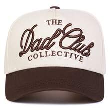1件裝 男士 THE DAD CLUB COLLECTIVE 卡車司機帽，個性化字母刺繡棒球帽，街頭時尚五片帽，戶外防曬休閒帽，適合春夏/秋冬旅行、海灘度假 - 彩色 - 查看 13