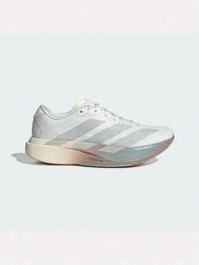 Adidas 女款 Adizero EVO SL WOVEN W 低筒跑步鞋 KJ2552 - 淺灰色 - 查看 1
