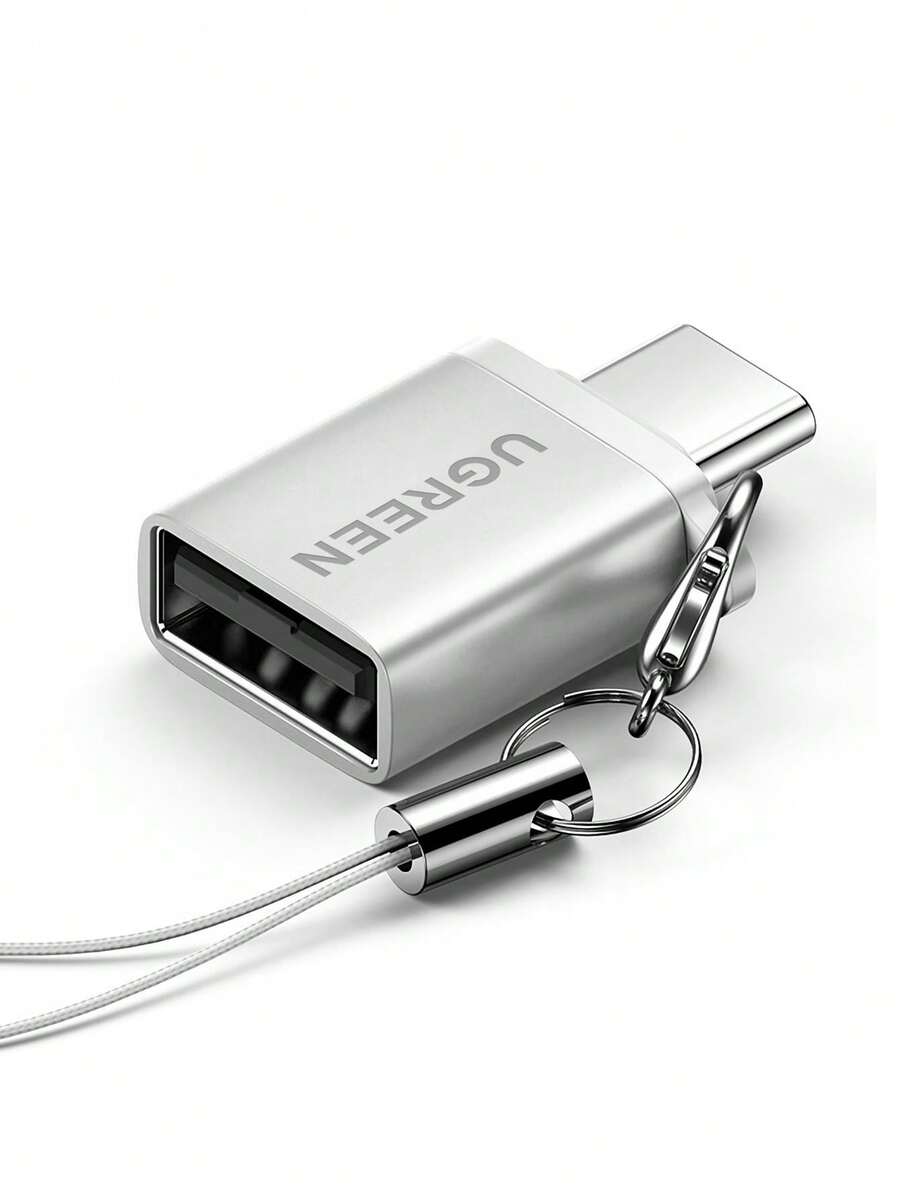 UGREEN OTG 轉 USB 3.0 轉接頭,Type-C 轉 USB 3.0 轉接頭,相容 iPad Pro、Chromebook、小米、OnePlus 及其他裝置 - 銀色 - 查看 1
