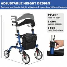 Kselythan Travel Carts - Navy Blue - View 3