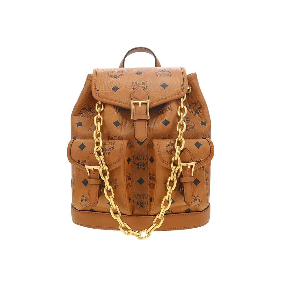 Mcm Arenvisetos Logo Women's Shoulder Bag MWKFATA02CO001 - 干邑色MWKFATA02CO001 - 查看 1