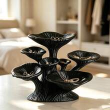 Creative Mushroom Shaped Storage Rack, Desktop Decor, Mysterious Mushroom Jewelry Display Stand, Minimalist Artistic Accessory Organizer - Multicolor - View 2