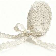 5/20Yards 1CM Vintage Lace Ribbon 1cm Wide, Thin Crochet Lace Trim For Handmade Sewing, Scrapbook, Junk Journal, Gift Package, Wedding And Cottagecore Crafts - A - View 9
