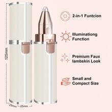 Hatteker 1pc Women's Electric Eyebrow Trimmer, Portable Multi-Function USB Rechargeable Hair Removal Device, Lipstick-Shaped Hair Removal Razor - View 7