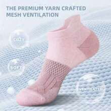1/5/10 Pairs Women's Sports Sweat-Absorbing Breathable Socks, Suitable For All Seasons, Comfortable And Breathable Design, Applicable For Sports And Business Casual - Multicolor - View 5