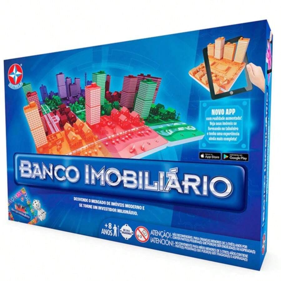 JOGO BANCO IMOBILIÁRIO - ESTRELA - Multicolorido - Visão 1