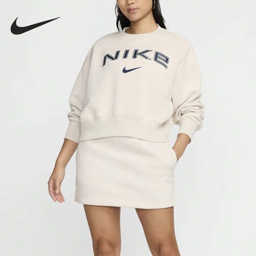 Nike/Authentic New Season Women's Sports Training Casual Crew Neck Sweatshirt FV7675-104 - FV7675-104 - View 1