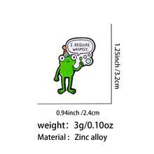 Cute Frog Quote Lapel Enamel Pins And Brooches Badge Pins For Backpacks Bags Backpack Cool Decoration Friend For Gifts - Multicolor - View 5