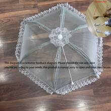 1pc Foldable Food Cover, Dust & Fly Proof Meal Tent For Table, Rectangular Kitchen Food Protector Mesh - Multicolor - View 11