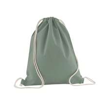 Westford Mill Organic Cotton Drawstring Bag - Dusty Green - View 2