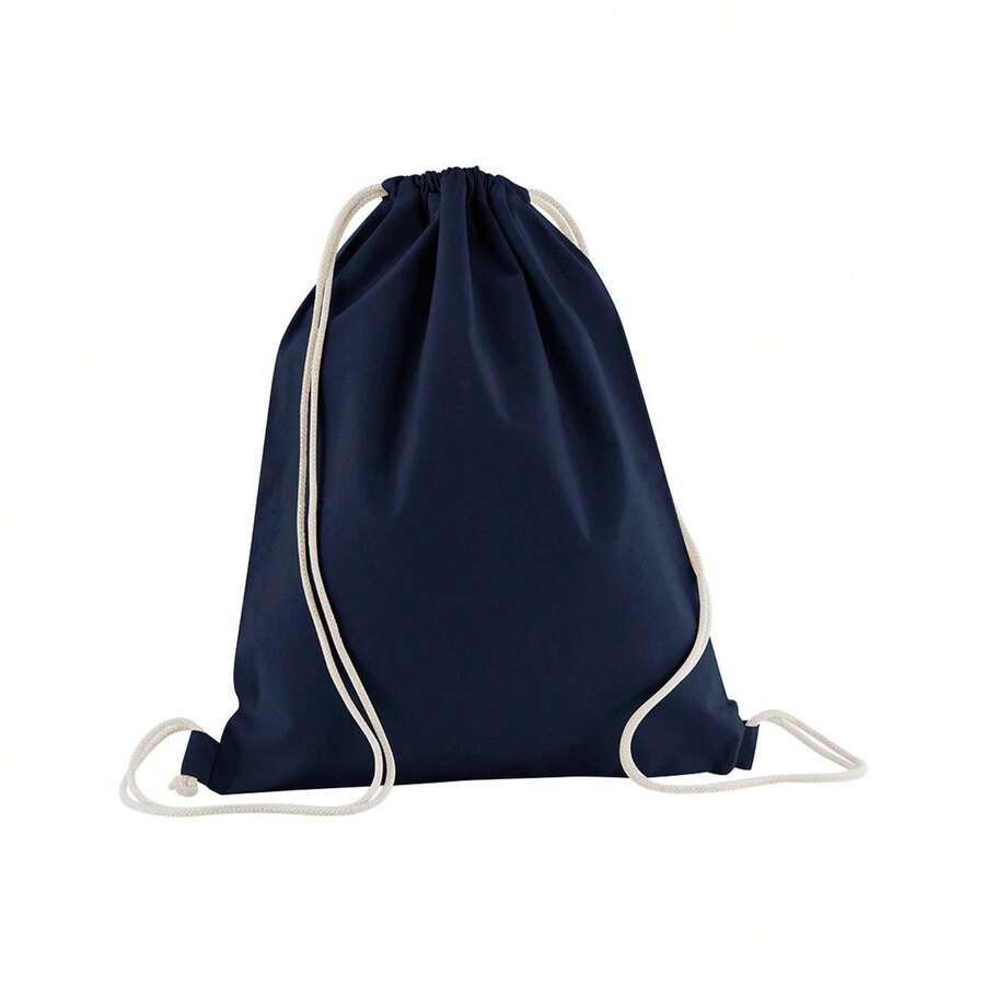 Westford Mill Organic Cotton Drawstring Bag - French Navy - View 1