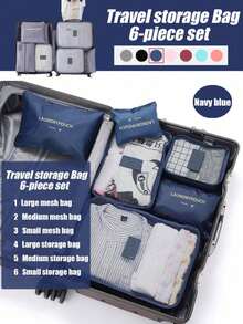 6pcs/Set Foldable Clothes Storage Bags With Handles, Large Capacity Quilt Blanket Clothing Storage Bags, Suitcase Compression Packing Bags, Bed Under Dorm Moving Seasonal Storage Organizer, Back To School College Dorm Essentials, Christmas Seasonal Home Storage Multi-Size Combination, Suitable For Multiple Scenarios - Multicolor - View 22
