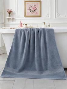 100% Cotton 4PCS Oversized Bath Towel Set 28x55in Ultra Soft Highly Absorbant Compact Quickdry & Lightweight Large Bath Towels, Ideal For Gym Travel Camp Pool - Blue - Navy Blue - View 4