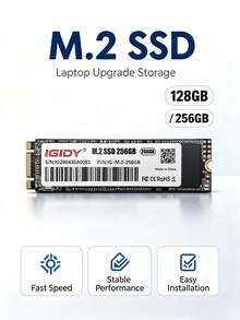 M.2 NGFF SATA SSD 128GB/256GB B&M‑Key Internal Solid State Drive High Speed Storage Disk For Laptop Desktop PC Upgrade - View 2