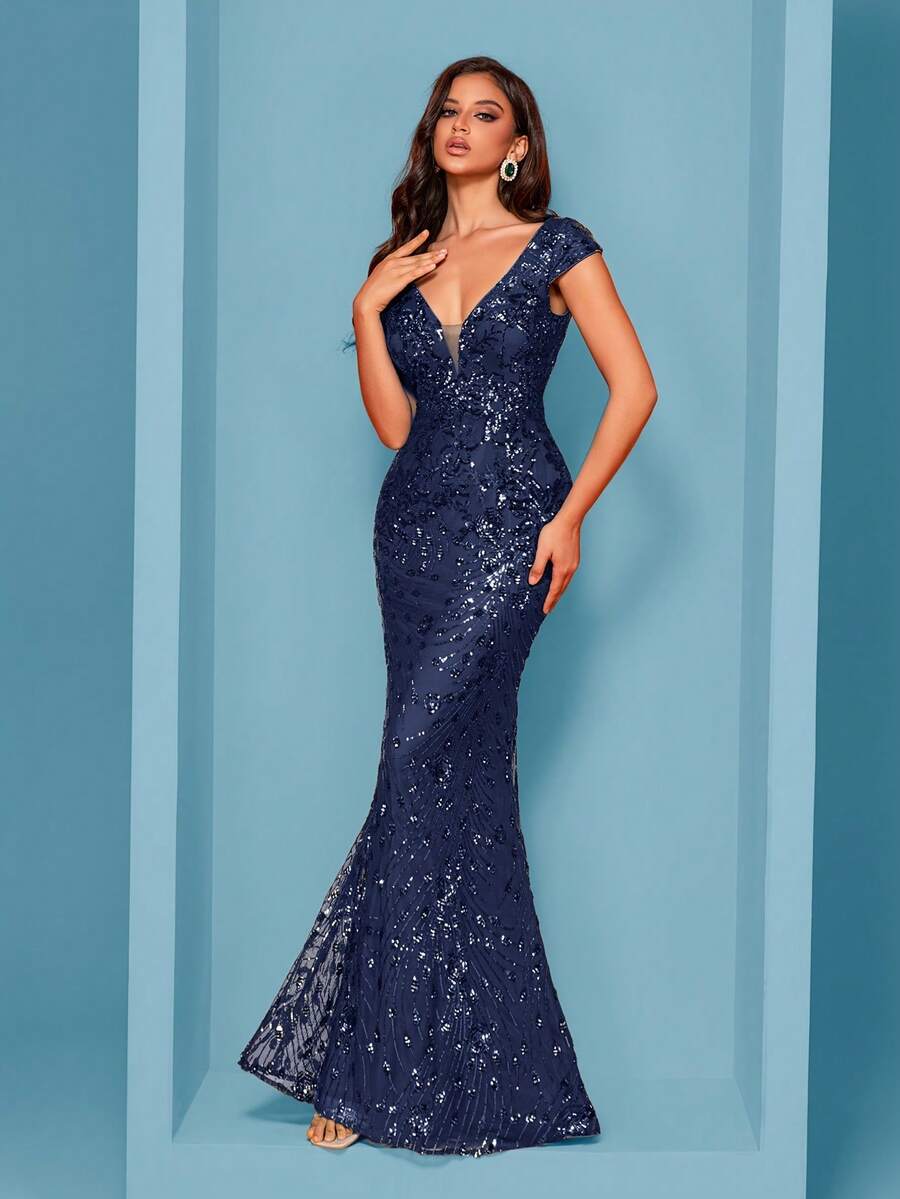 Vestidos de Boda - Color azul marino - Ver 1
