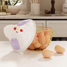 1‑Pack Metal Wire Egg Storage Basket, Countertop Fresh Chicken Egg Holder Organizer Holds Up To 24 Eggs, Rustic Kitchen Storage Container For Farm Eggs, Household Pantry And Dining Table Decor Display - Multicolor - View 7