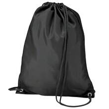 BagBase Budget Water Resistant Sports Gymsac Drawstring Bag (11L) - Black - View 1