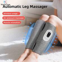 Hailicare Fully Automatic Electric Calf Massager, 3-Mode Air Compression Airbag Leg Sleeve, Relieves Muscle Soreness, Shapes Legs, USB Rechargeable, Ideal Holiday Gift - Grey - View 1